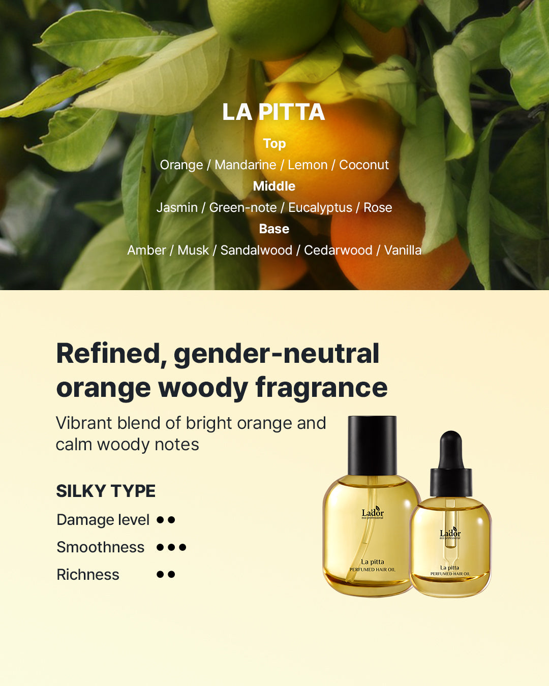 Perfumed Hair Oil [La pitta] 80ml