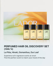 Perfumed Hair Oil Discovery Set (4 Scents × 10ml Each)